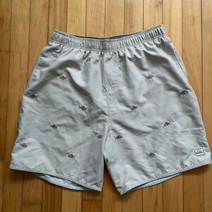 Quiksilver Swim Trunks Mens Large Elastic Waist Drawstring Board Shorts